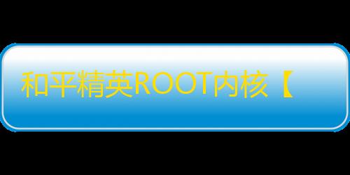 和平精英ROOT内核【无双】外挂